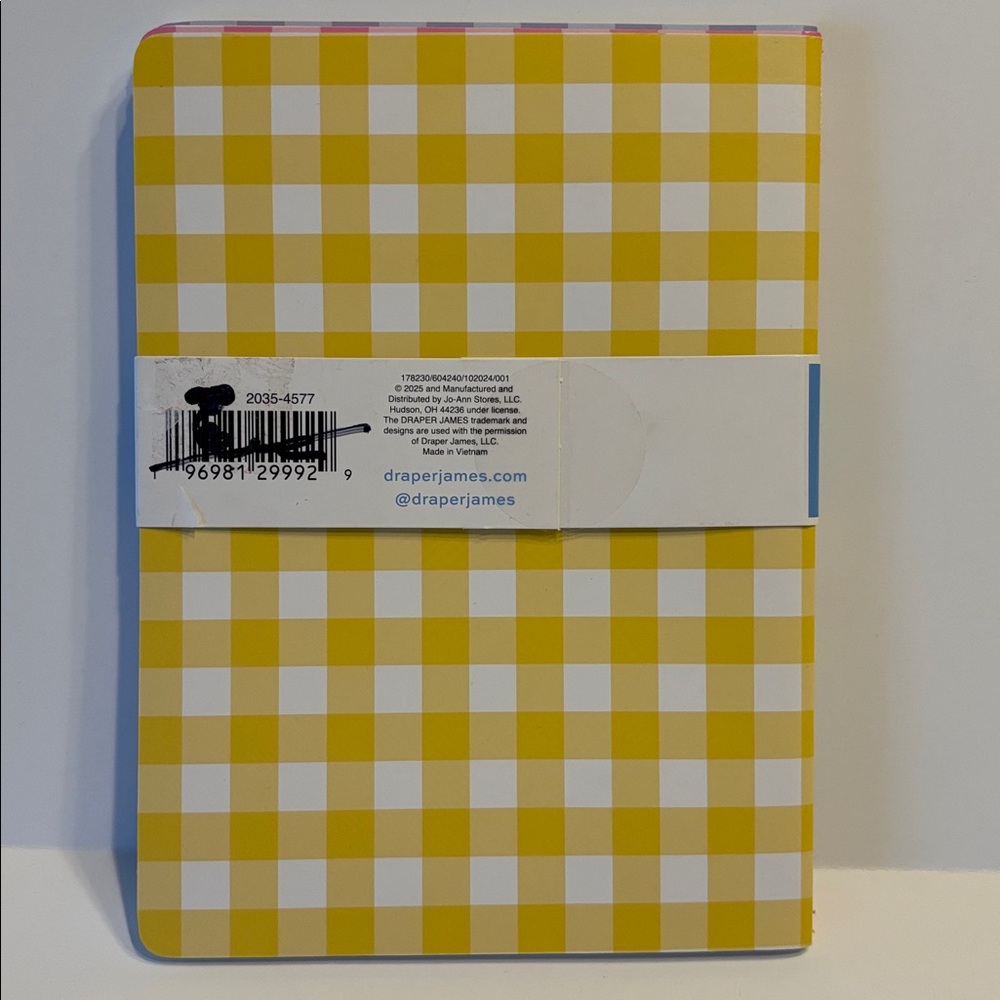 Draper James Gingham Journal Set of 3 - Picture 5 of 11